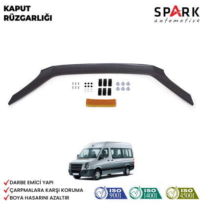 Volkswagen Crafter 2006-2012 Yıl Aralığı Uyumlu Kaput Rüzgarlığı 4mm