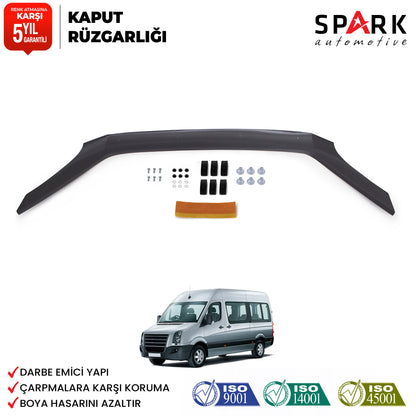 Volkswagen Crafter 2006-2012 Yıl Aralığı Uyumlu Kaput Rüzgarlığı 3mm