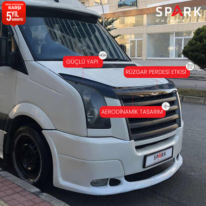 Volkswagen Crafter 2006-2012 Yıl Aralığı Uyumlu Kaput Rüzgarlığı 3mm