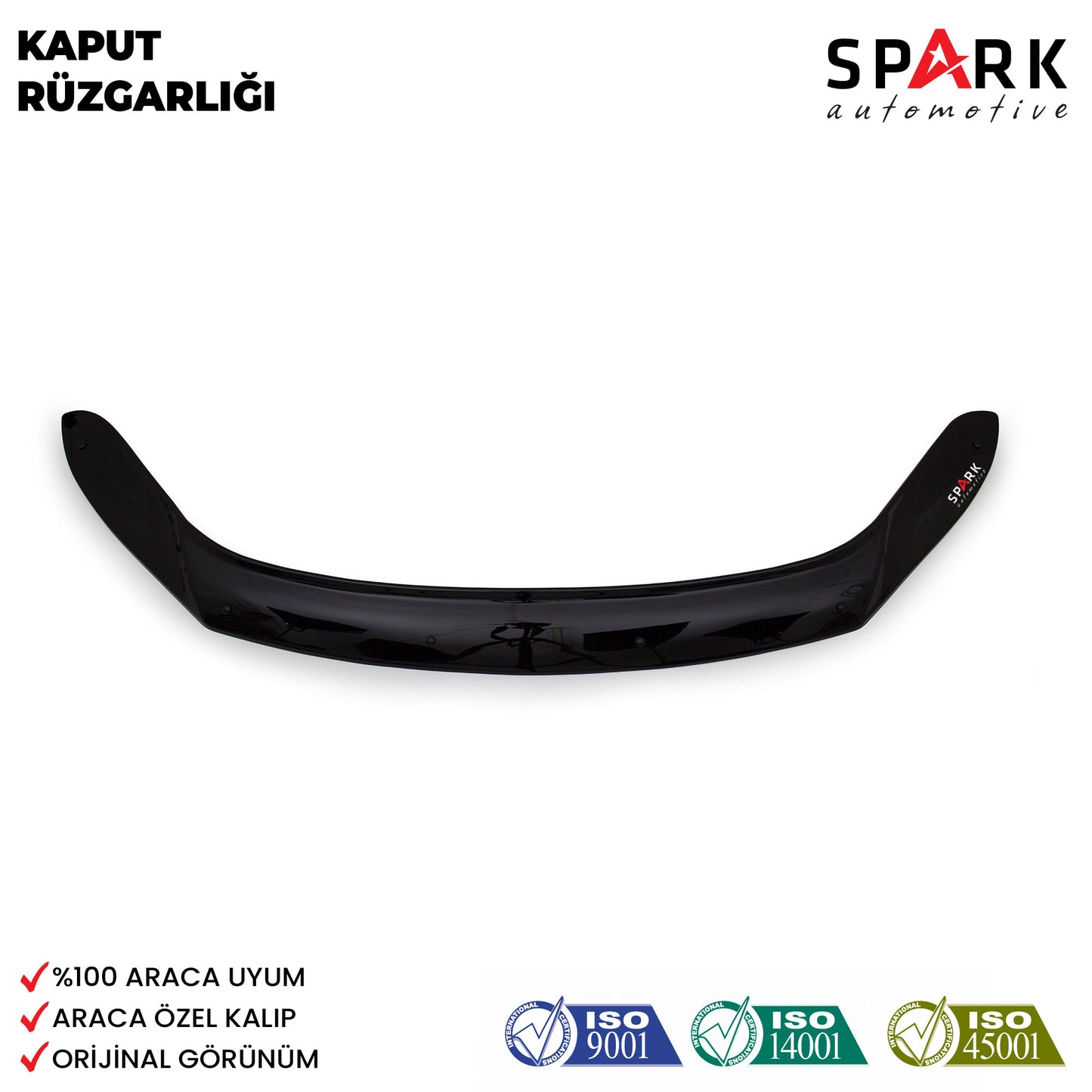 Volkswagen Tiguan 2008-2011 Yıl Aralığı Uyumlu Kaput Rüzgarlığı 4mm