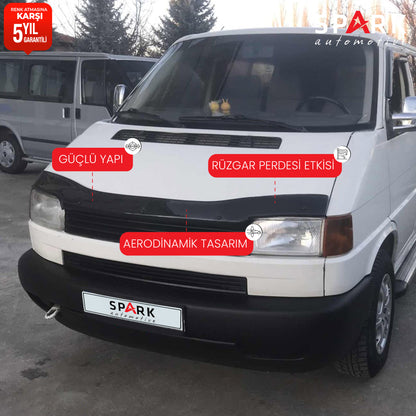 Volkswagen Transporter T4 1995-2003- Yıl Aralığı Uyumlu Kaput Rüzgarlığı 3mm
