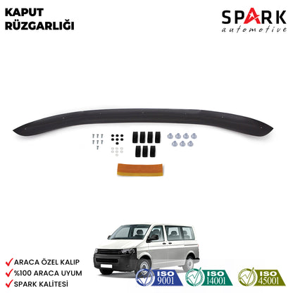 Volkswagen Transporter T5 2009-2014 Yıl Aralığı Uyumlu Kaput Rüzgarlığı 3mm