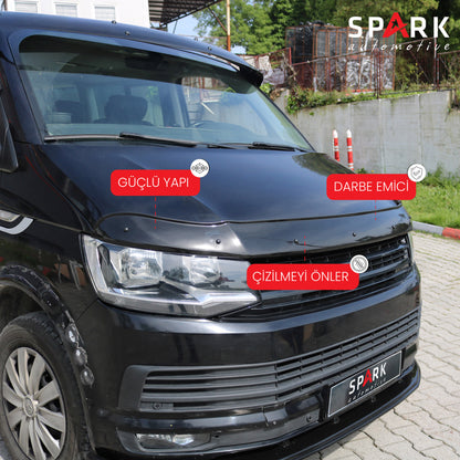 Volkswagen Transporter T6 2015-2020 Yıl Aralığı Uyumlu Kaput Rüzgarlığı 3mm