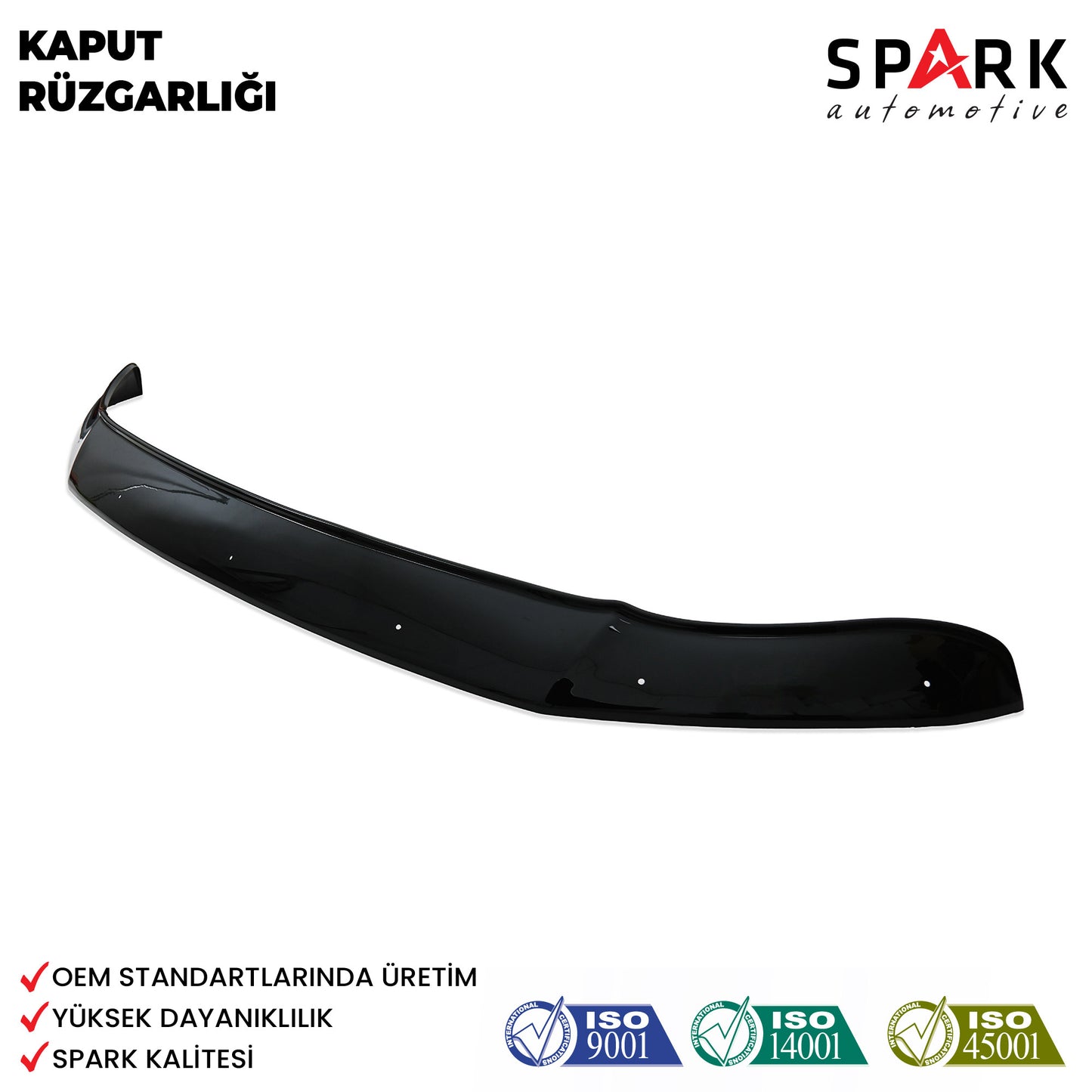 Volkswagen Transporter T6 2015-2020 Yıl Aralığı Uyumlu Kaput Rüzgarlığı 3mm